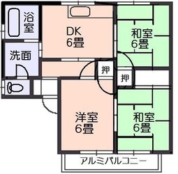 フレグランス乃万・の物件間取画像